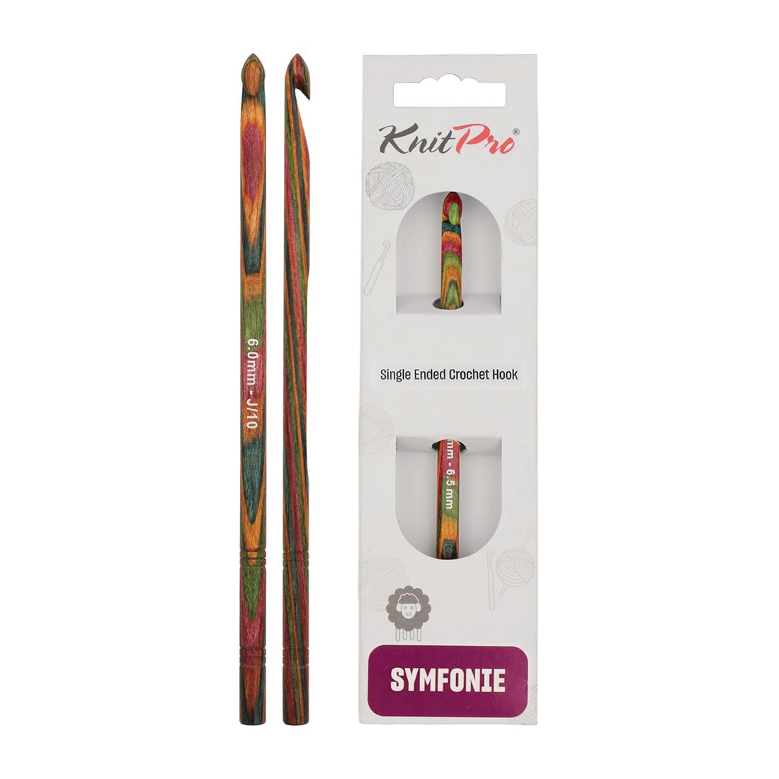 KnitPro Symfonie Single Ended Crochet Hook | 6.00mm