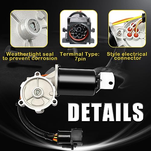 Image of 600-801 Transfer Case Motor with 7 Pins Fit for Ford Bronco F-150 / F-250 / F-350 1991-1997, OE UMM4357, 48211, F1TZ7G360C, 48-211, 48-212, F6TZ7G360AA
