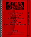 McCormick Deering 20-10 Tractor Service Manual