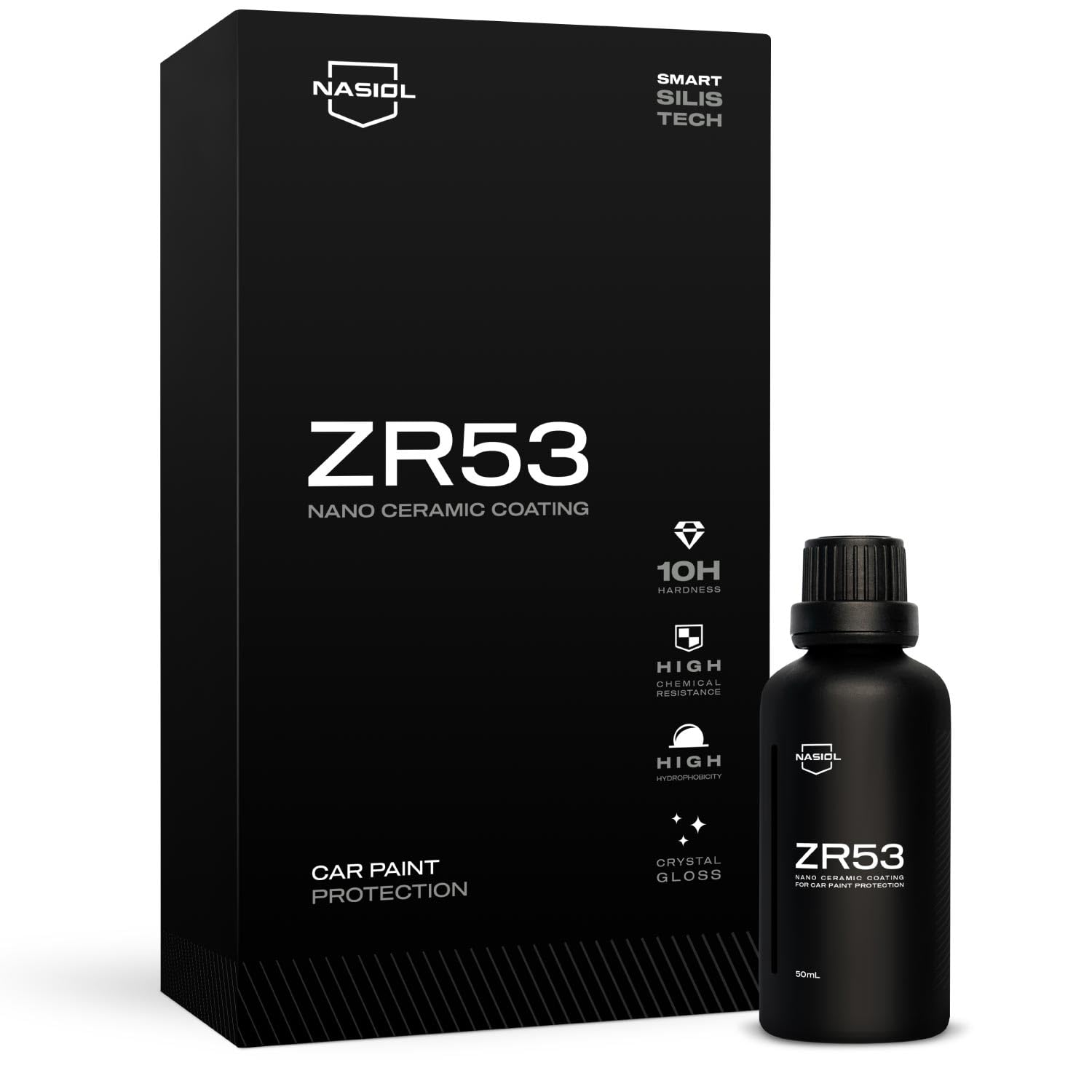 NASIOL LOVE & PROTECT THE ORIGINAL - ZR53 Car Ceramic Coating Nano 9h Paint Protection Sealant - 50ml Kit
