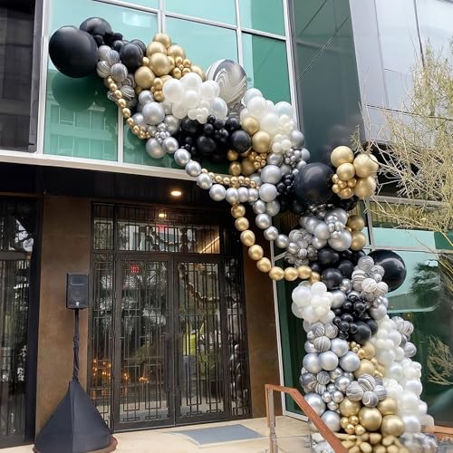 Image of Gold Quick Link Balloons, 60PCS Linking for Balloon Wall Arch Chains, 6inch Linkable for Wedding Birthday Baby Shower Engagement Graduation Party Decorations