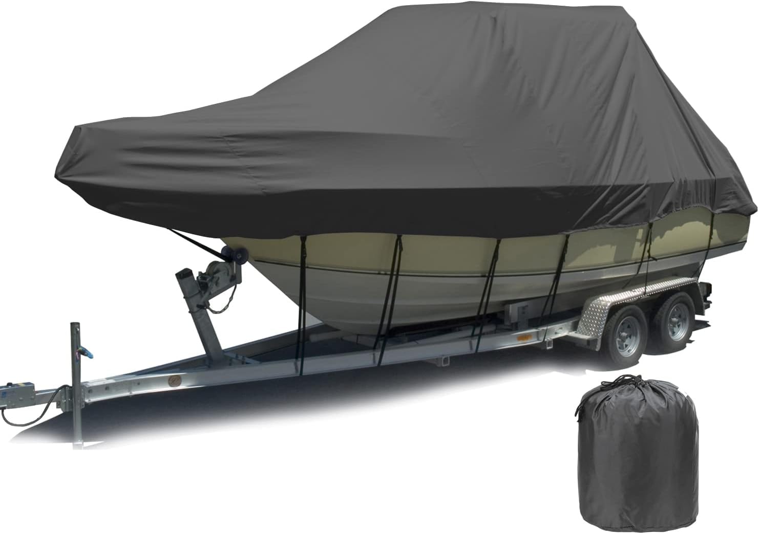 Housse pour bateau rigide Oxford 420D idéale pour l'hivernage serein au port ou au jardin