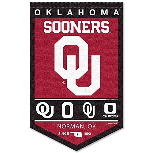 College Flags & Banners Co. Oklahoma Sooners Heritage History Banner Pennant