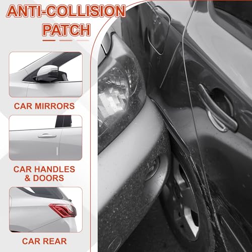 Tira protectora de parachoques PATIKIL autoadhesiva de 0.1 pulgadas para coche 50 uds 5