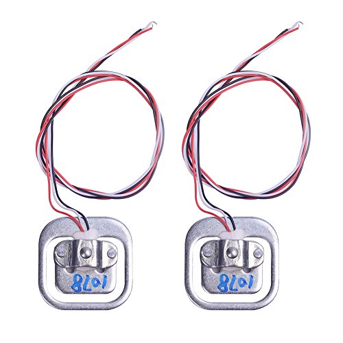 Sensor de pesaje Cylewet con calibre de tensión de resistencia eléctrica de celda de carga de 3 hilos, 50 kg, para Arduino (2 unidades), CLW1001