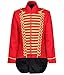Produktbild Ro Rox Men's Parade Jacket Marching Band Drummer Gothic Tailcoat - Red & Gold (S)