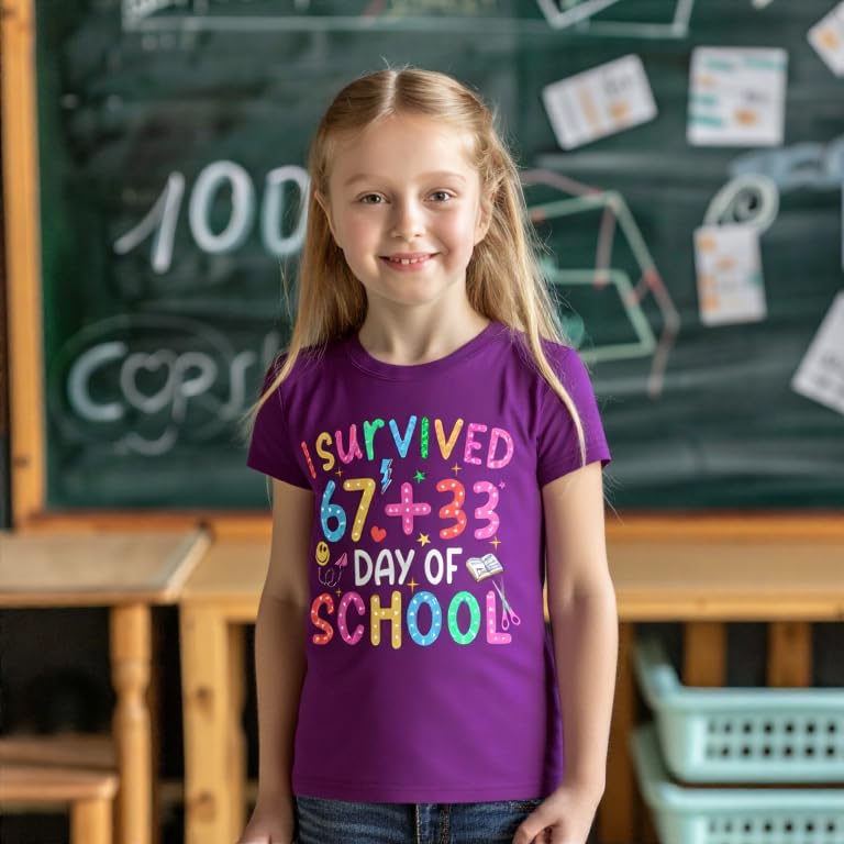 Image of 100 Days of School Shirt Girls and Kids Unicorn Heart Shirt
