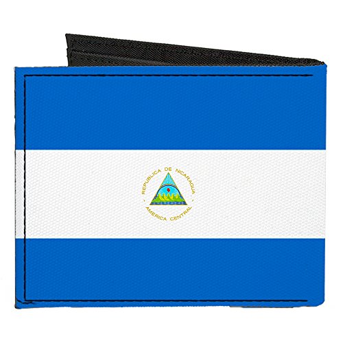Buckle-Down Canvas Bi-fold Wallet-Nicaragua Flag2