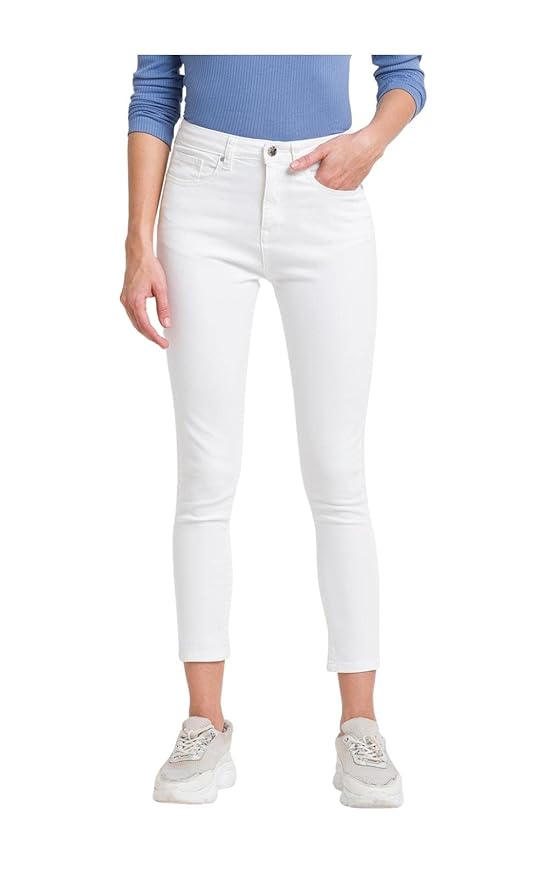 Spykar Women's High Rise Clean Look Lycra Super Skinny Fit Jeans