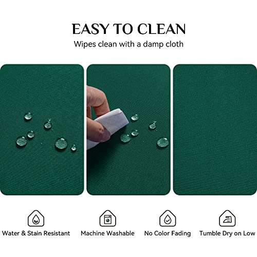 Softalker Rectangle Tablecloth, Waterproof & Stain Resistant Square Table Cloths Wrinkle Free Fabric Washable 210GSM Polyester Table Cover for Spring/Party/Wedding - 70 x 70 inch,Green by Softalker - Image 4