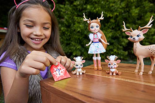 Enchantimals GNP17 - Familien Spielset, Rainey Reindeer Puppe (15,24 cm) mit 3 Tierfiguren, tolles Geschenk für Kinder von 3 bis 8 Jahren – Bild 3