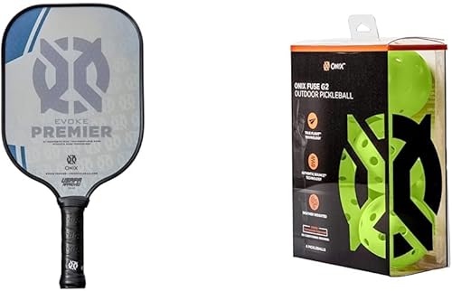 Onix Evoke Premier - Paleta de pickleball aprobada por USAPA - Raquetas de pickleball rojas y azules - Opciones de peso y color disponibles
