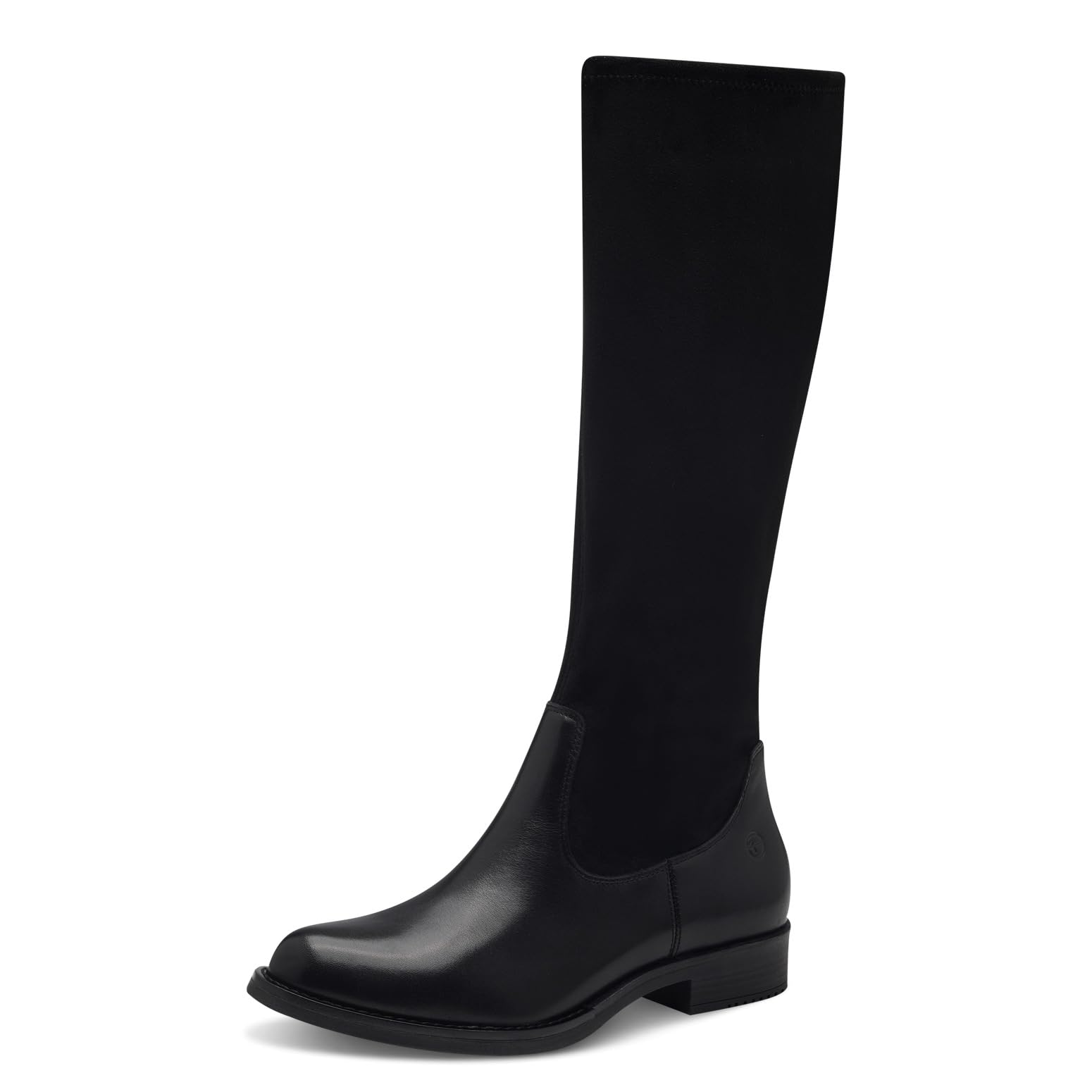 Tamaris Comfort Women’s Tall Boots Flat with Zip Elegant , Black, 3,5 UK