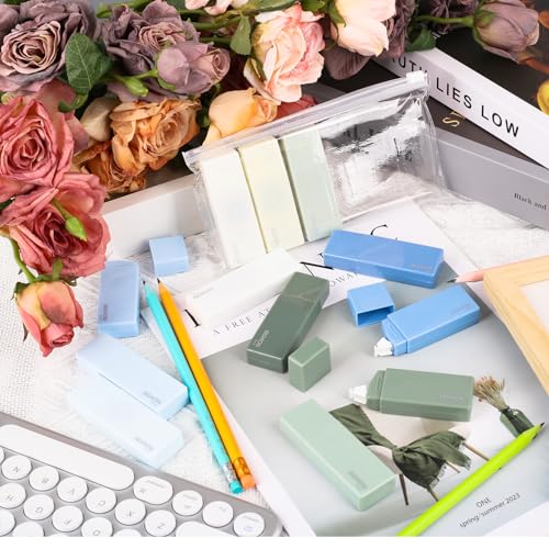 Fzyisw Korrekturroller Set, 12 Stück Buntes Correction Tape mit Farbverlauf, Mini Korrekturband für Kinder, Studenten und Büroangestellte, Ideal für Schulsachen und Büroarbeiten (bunt-2)
