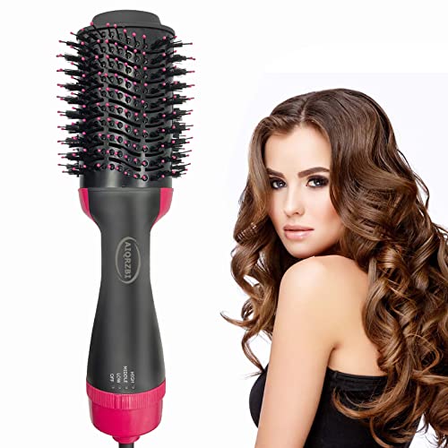 AIQRZBI Hair Dryer Brush, 4 in 1 One-Step Hair Dryer & Styler Volumizer Hot Air Brush, Ceramic Straightener Salon Ionic Blow Dryer Brush Best Gifts for Women Girls
