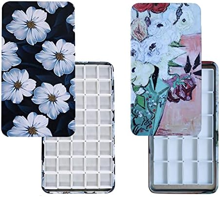 Paintcrush Empty Watercolor Palette - 24 Half Pans With