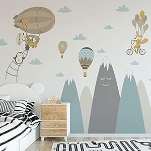 Muurtattoo kinderen – decoratie kinderkamer – muursticker voor kinderen – wandtattoo Scandinavisch – enorme…