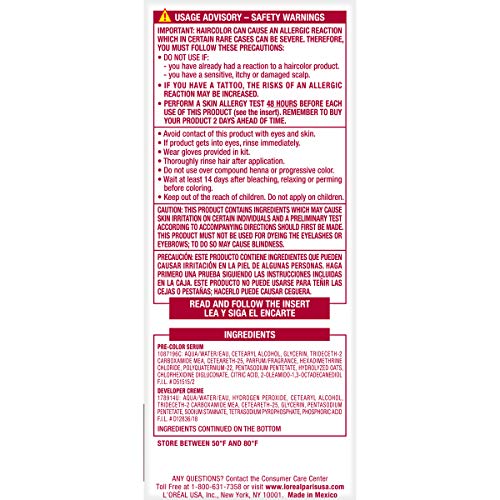 L'Oreal Paris Excellence Creme Permanent Hair Color, 3 Natural Black (Pack of 3)