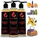 Massage Oil for Women & Men (1 Bottle, 8 fl oz) - Fox Envy Massage Oil with Coconut Oil & Jojoba Oil - Orange Blossom with Rosemary