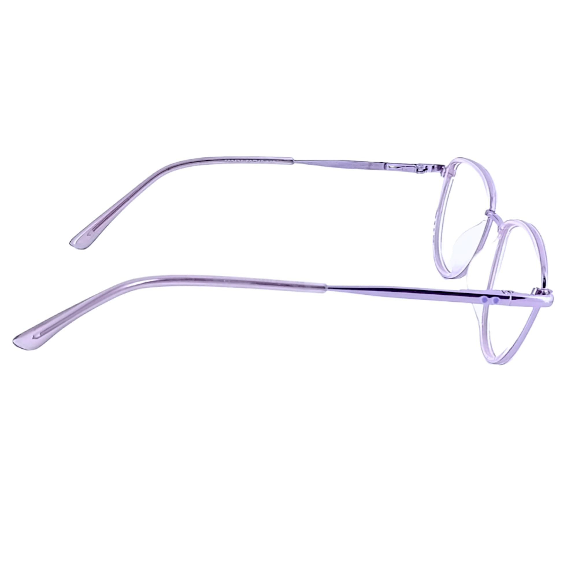 Redex Stylish Light Weight Full rim Cat-Eye Frame For girls (Purple) - Image 6 thumbnail