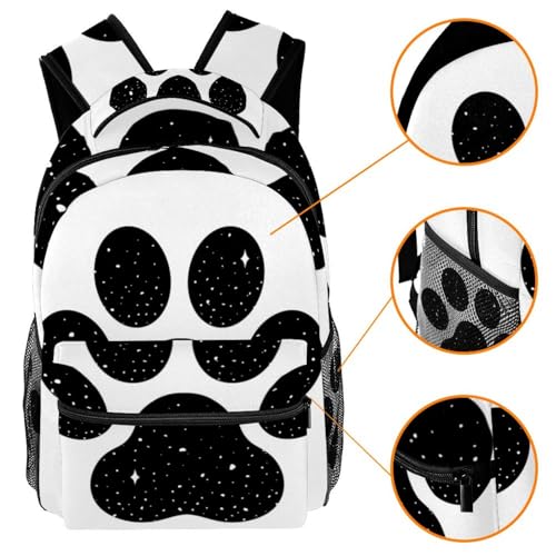 Sac à dos de voyage cœur multicolore pour week-end et lycée - 3