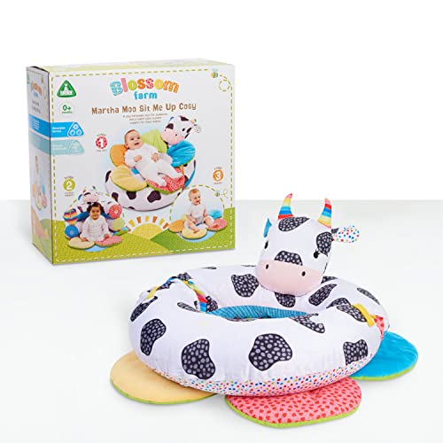 Image of Early Learning Centre Blossom Farm Martha Moo Sit Me Up Cozy, Sensory and Physical Development Infant Toy, Kids Toys for Ages 0+, Amazon Exclusive