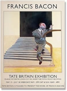 フランシス・ベーコン展ポスターフィギュア抽象的な壁画フランシス・ベーコンキャンバス絵画とプリント北欧の家の装飾写真40x60cmx1フレームなし