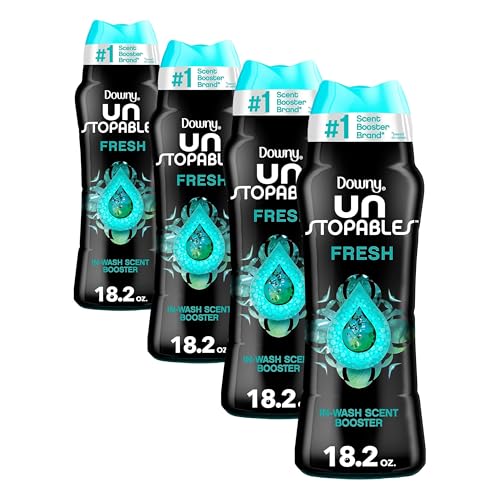 Image of Downy Unstopables In-Wash Laundry Scent Booster Beads, Fresh, 18.2 oz (Pack of 4)