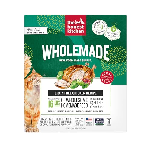 The-Honest-Kitchen-Human-Grade-Dehydrated-Grain-Free-Chicken-Cat-Food-4-Pound-Pack-of-1 The Honest Kitchen Human Grade Dehydrated Grain Free Chicken Cat Food 4 Pound (Pack of 1) - Image 1