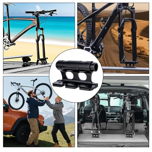 Tbintul Fahrrad Vorderradgabel, Vielseitiger Fahrradgabel-Montageblock, Fahrrad Gabelhalterung, für sicheren Transport auf LKW, SUV und Anhängern.