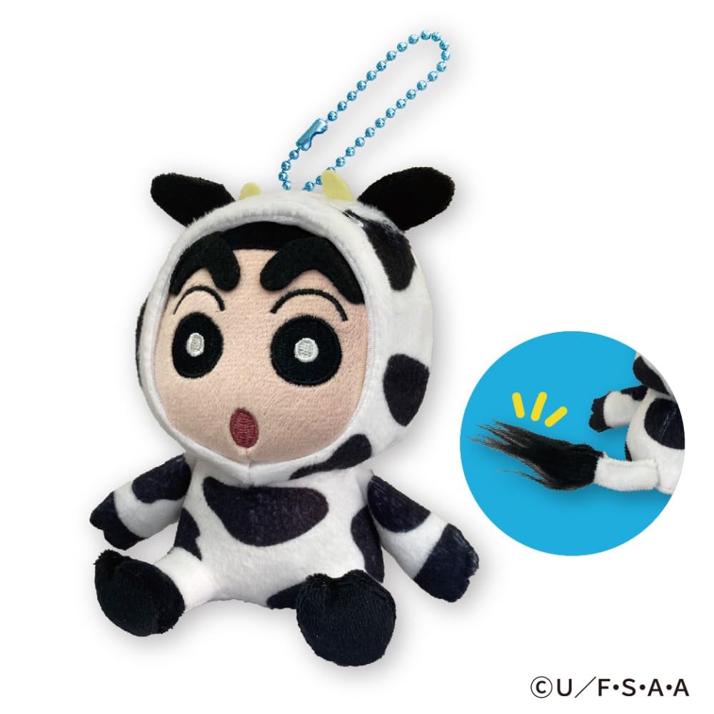 クレヨンしんちゃん　ぬいぐるみ　牛の着ぐるみ　30年前の当時物　レア非売品 Amazon.co.jp: セイル クレヨンしんちゃん ブルブルマスコット8 牛