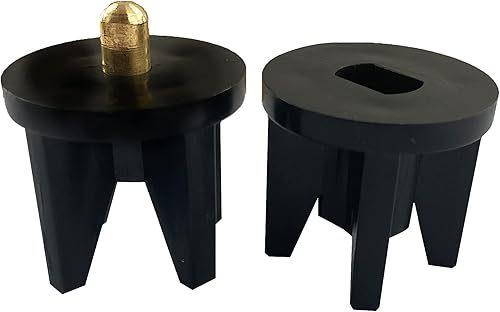 Soportes de montaje universales de repuesto para persianas enrollables, para interiores y exteriores (negro, enchufe de embrague de 1.102 in)