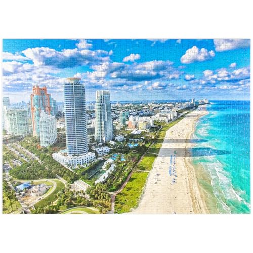 MyPuzzle South Beach, Miami Beach, Florida, USA - Premium 1000 Teile Puzzle - MyPuzzle Sonderkollektion von Puzzle Galaxy