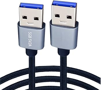Amazon.com: NFHK USB 3.0 Type-A Male to USB3.0 A Male Cable Silver