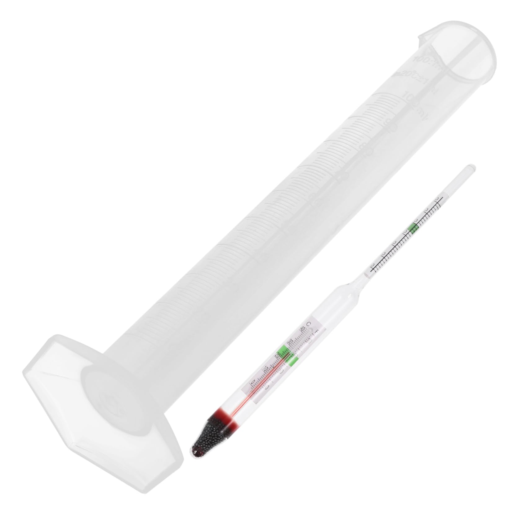 Mobestech 4sets Idrometro Per Acquario Kit Completo Di Misurazione Salinità Con Graduata e Scatola Strumento Affidabile Per Acquacoltura e Test Salata