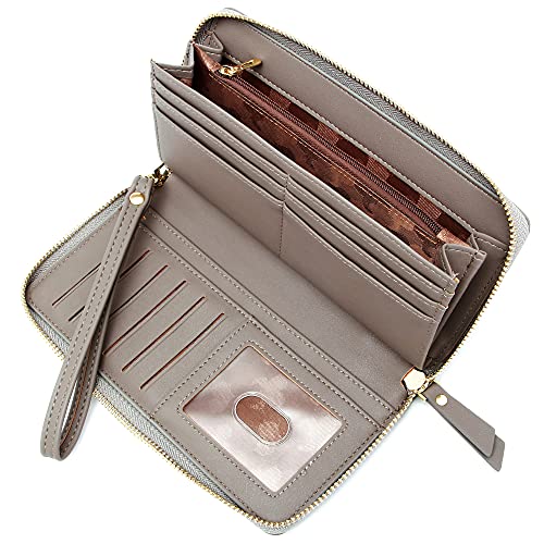 Image of GEEAD Custom Design Wristlet Wallets for Women PU Leather RFID Blocking Wallet