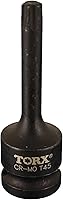 Vista 8 de TEMO T25 3 pulgadas de largo Torx Star 6 puntos Negro Impact Bit Socket Herramienta de reparación automática 1/2 pulgada Square Drive