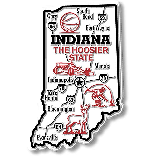 Indiana Giant State Magnet by Classic Magnets
