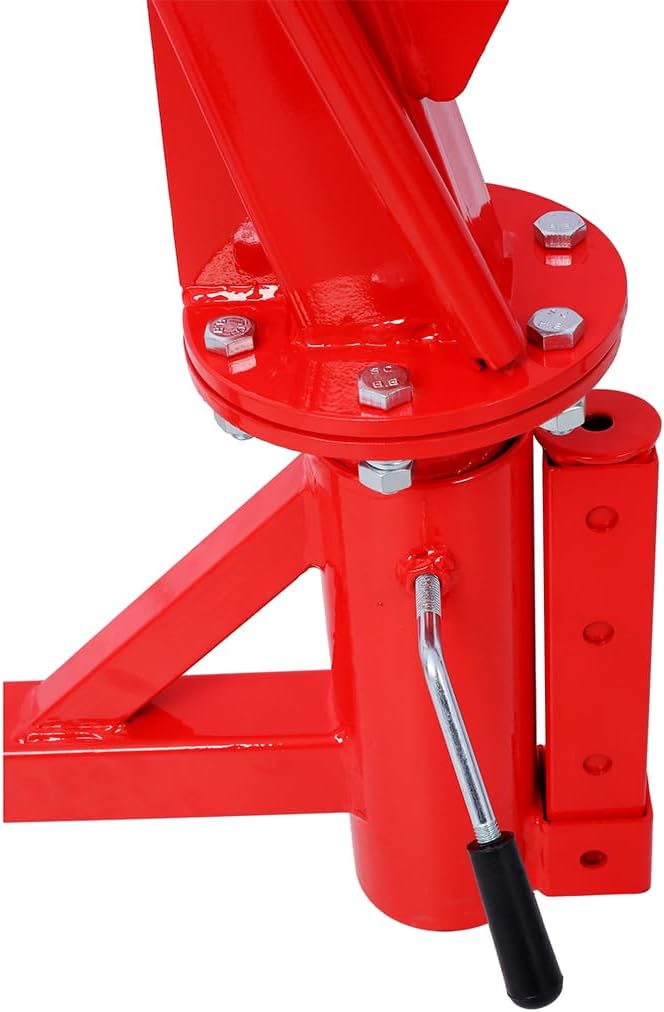 Pickup Truck Crane, 500 lbs Pickup Truck Hydraulic PWC Dock Jib Engine Hoist Crane Hitch Mount Lift 2" Hitch Mount, Lifting Range 39.5"-54"