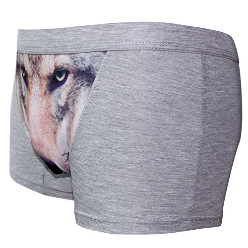 sandbank Boxer Briefs,Men’s Casual Cotton Underwear Animal Print Sexy Trunk Pack of 33
