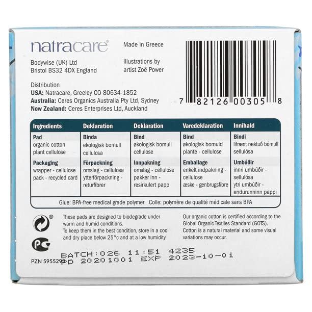 Natracare - Regular Ultra Pads - Organic - 14 Count - Pack of 3 image 5