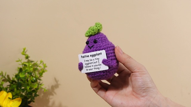 Set de 18 muñecos emocionales tejidos de frutas y animales miniatura 7