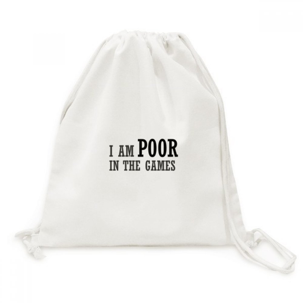 Jeux en Toile Drawstring Backpack pour sorties urbaines et sport