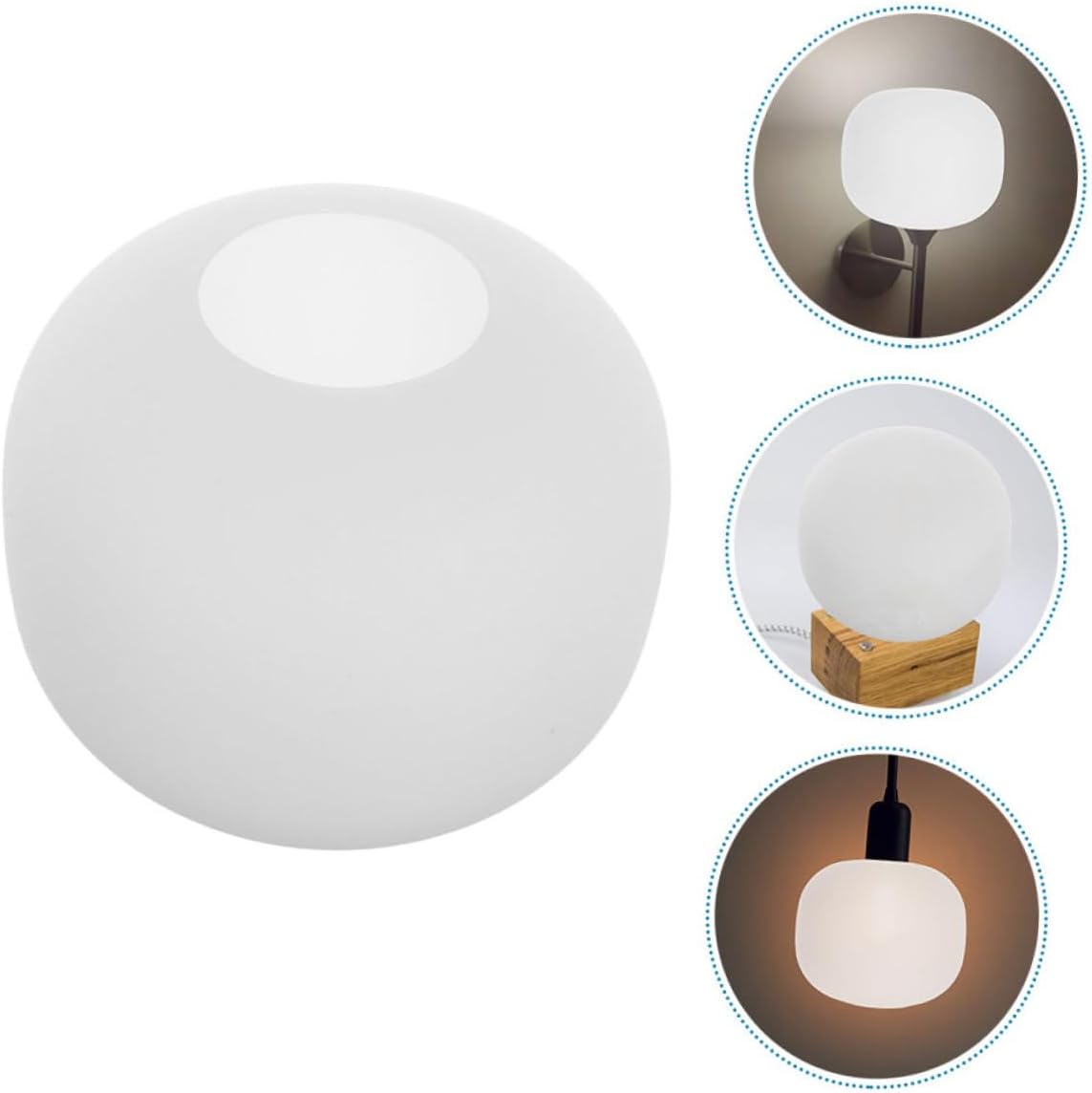 Frosted Glass Lampshade Elegant Opal Globe Cover for Table Lamps for Homes and Offices Easy Installation Modern Design Versatile Lighting