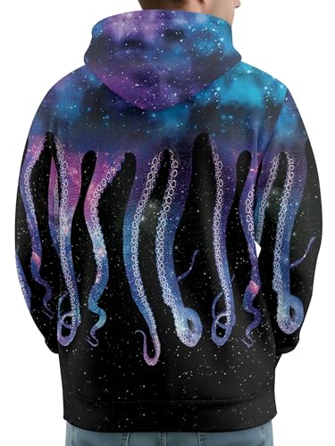 Image of PAGYMO Graphic Hoodies for Men Funny Novelty Pullover Hooded Sweatshirt | Funny 3D print, cool novelty design, colorful pattern, mens graphic pullover hoodie, sarcastic style, funky winter fashion