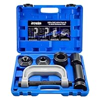 ATPEAM 4 in 1 Kugelgelenk Abzieher Set mit C-Bügel, 10tlg Traggelenk Abzieher für Autos, SUVs und LKW, Universelles Querlenker Werkzeug für Radnaben und Kreuzgelenke