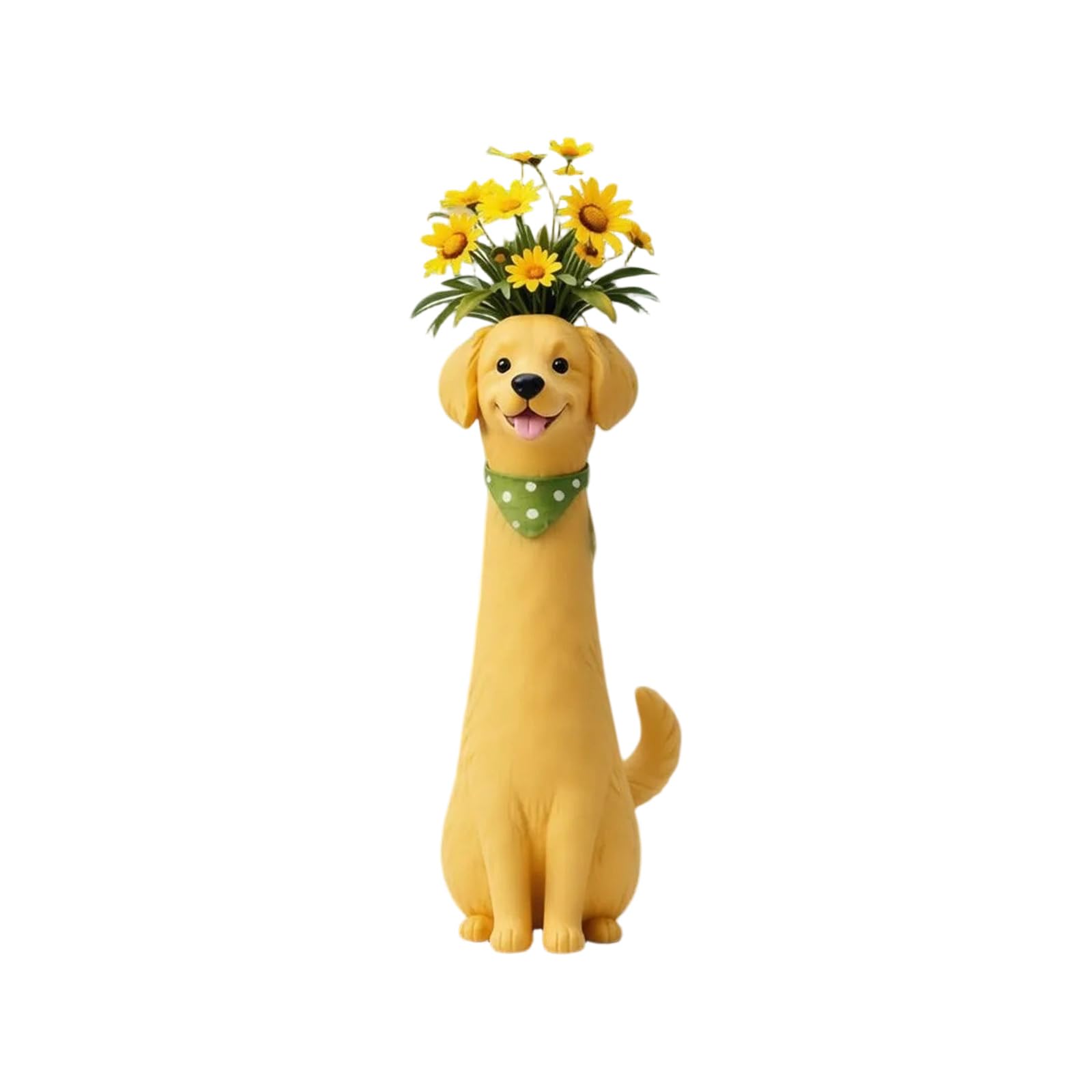 Wacky Puppy Vases Decorative Resin Sculpture Ornament for Housewarming Resin Puppy Statue