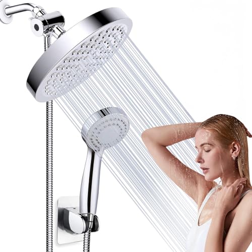 Kit Chuveiro Redondo Cromado de Alta Pressão com Ducha Manual Sma...