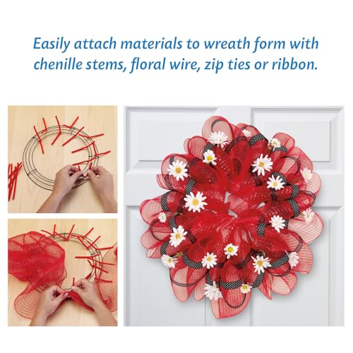 FloraCraft Wire Wreath Form 12 Inch Green