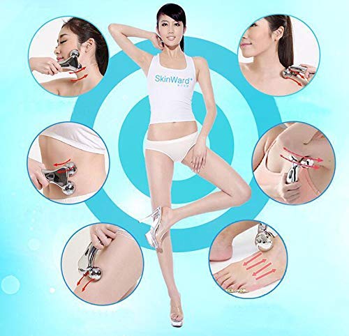 Sygnius Face Massager, Y-Shape 3D Face Massage Roller for V Face Lift Kneading Body Slimming, Beauty Tool 3